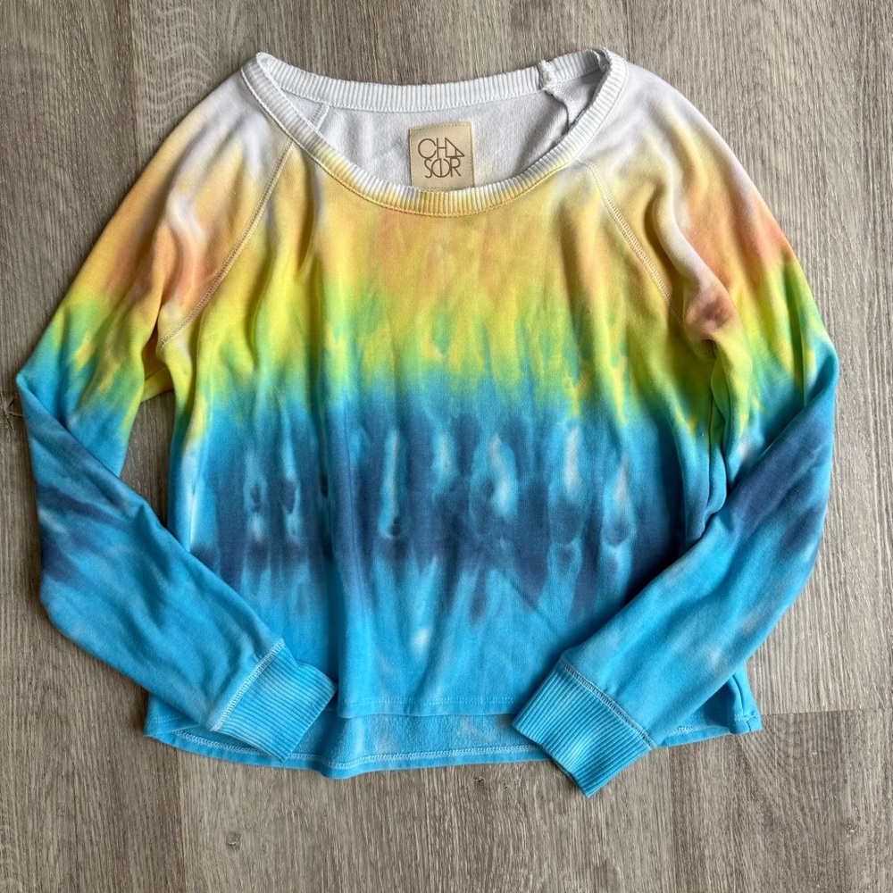 Chaser Women's Vibrant Tie-Dye Long Sleeve Top